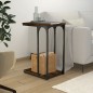 vidaXL Mesa auxiliar madera contrachapada roble ahumado 40x30x60 cm vidaXL Mesa auxiliar madera contrachapada roble ahumado 40x30x60 cm