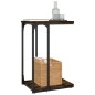 vidaXL Mesa auxiliar madera contrachapada roble ahumado 40x30x60 cm vidaXL Mesa auxiliar madera contrachapada roble ahumado 40x30x60 cm