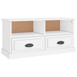 vidaXL Mueble para TV madera contrachapada blanco 93x35,5x45 cm