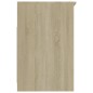 vidaXL Cajonera de madera contrachapada color roble Sonoma 40x50x76 cm vidaXL Cajonera de madera contrachapada color roble Sonoma 40x50x76 cm
