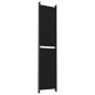vidaXL Biombo divisor de 6 paneles de tela negro 300x220 cm vidaXL Biombo divisor de 6 paneles de tela negro 300x220 cm