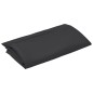 vidaXL Tela de repuesto para sombrilla negra 300 cm vidaXL Tela de repuesto para sombrilla negra 300 cm