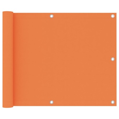 vidaXL Toldo para balcón tela oxford naranja 75x500 cm