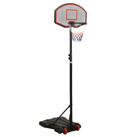 vidaXL Canasta de baloncesto polietileno negro 216-250 cm