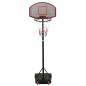 vidaXL Canasta de baloncesto polietileno negro 216-250 cm vidaXL Canasta de baloncesto polietileno negro 216-250 cm