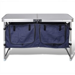 vidaXL Armario de camping plegable con estructura de aluminio