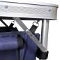 vidaXL Armario de camping plegable con estructura de aluminio