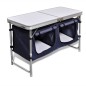 vidaXL Armario de camping plegable con estructura de aluminio