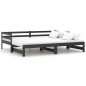 vidaXL Sofá cama extraíble madera maciza de pino negro 2x(90x200) cm vidaXL Sofá cama extraíble madera maciza de pino negro 2x(90x200) cm