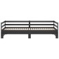 vidaXL Sofá cama extraíble madera maciza de pino negro 2x(90x200) cm vidaXL Sofá cama extraíble madera maciza de pino negro 2x(90x200) cm