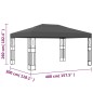 vidaXL Cenador tela gris antracita 3x4 m vidaXL Cenador tela gris antracita 3x4 m