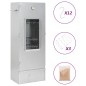 vidaXL Horno ahumador astillas madera acero galvanizado 44,5x29x110 cm vidaXL Horno ahumador astillas madera acero galvanizado 44,5x29x110 cm