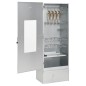 vidaXL Horno ahumador astillas madera acero galvanizado 44,5x29x110 cm vidaXL Horno ahumador astillas madera acero galvanizado 44,5x29x110 cm