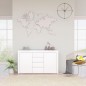 vidaXL Aparador de madera contrachapada blanco 120x36x69 cm vidaXL Aparador de madera contrachapada blanco 120x36x69 cm
