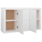 vidaXL Aparador de madera contrachapada blanco 120x36x69 cm vidaXL Aparador de madera contrachapada blanco 120x36x69 cm