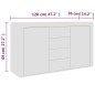 vidaXL Aparador de madera contrachapada blanco 120x36x69 cm vidaXL Aparador de madera contrachapada blanco 120x36x69 cm