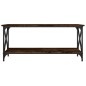 vidaXL Mesa de centro madera y hierro roble ahumado 100x45x45 cm vidaXL Mesa de centro madera y hierro roble ahumado 100x45x45 cm