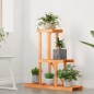 vidaXL Soporte para flores de madera maciza abeto 81x25x75,5 cm vidaXL Soporte para flores de madera maciza abeto 81x25x75,5 cm