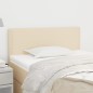 vidaXL Cabecero de tela color crema 100x5x78/88 cm vidaXL Cabecero de tela color crema 100x5x78/88 cm