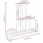 vidaXL Soporte para flores de madera maciza abeto 81x25x75,5 cm vidaXL Soporte para flores de madera maciza abeto 81x25x75,5 cm