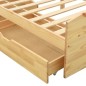 vidaXL Estructura de cama con 2 cajones madera maciza pino 90x200 cm vidaXL Estructura de cama con 2 cajones madera maciza pino 90x200 cm