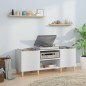 vidaXL Mueble para discos madera contrachapada blanco 121x38x48 cm vidaXL Mueble para discos madera contrachapada blanco 121x38x48 cm