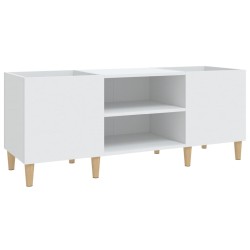 vidaXL Mueble para discos madera contrachapada blanco 121x38x48 cm