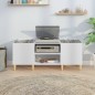 vidaXL Mueble para discos madera contrachapada blanco 121x38x48 cm vidaXL Mueble para discos madera contrachapada blanco 121x38x48 cm