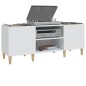 vidaXL Mueble para discos madera contrachapada blanco 121x38x48 cm vidaXL Mueble para discos madera contrachapada blanco 121x38x48 cm