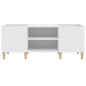 vidaXL Mueble para discos madera contrachapada blanco 121x38x48 cm vidaXL Mueble para discos madera contrachapada blanco 121x38x48 cm