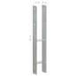 vidaXL Anclajes de valla 6 uds acero galvanizado plateado 9x6x60 cm vidaXL Anclajes de valla 6 uds acero galvanizado plateado 9x6x60 cm