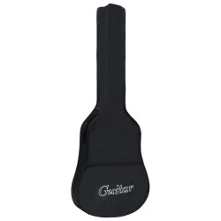 vidaXL Funda para guitarra clásica 4/4 tela negro 100x37 cm