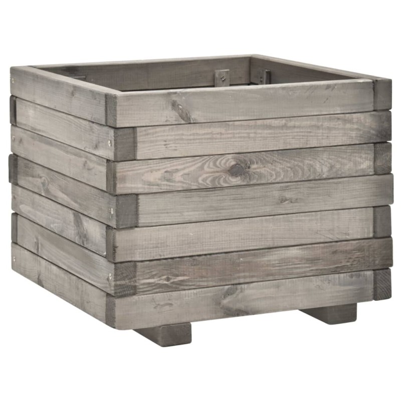 vidaXL Jardinera de madera de pino maciza 50x50x40 cm vidaXL Jardinera de madera de pino maciza 50x50x40 cm