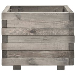 vidaXL Jardinera de madera de pino maciza 50x50x40 cm
