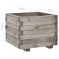 vidaXL Jardinera de madera de pino maciza 50x50x40 cm vidaXL Jardinera de madera de pino maciza 50x50x40 cm