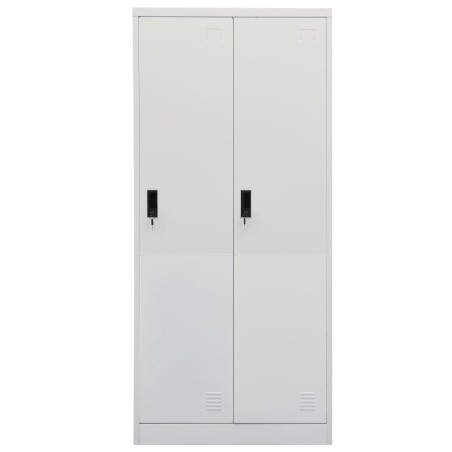 vidaXL Armario de acero gris claro 80x50x180 cm