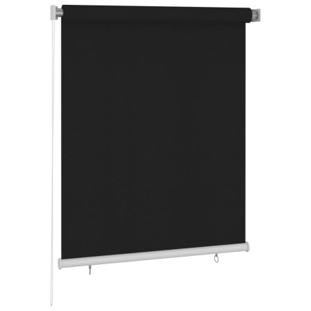 vidaXL Persiana enrollable de exterior 120x140 cm negro