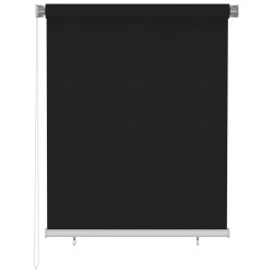 vidaXL Persiana enrollable de exterior 120x140 cm negro