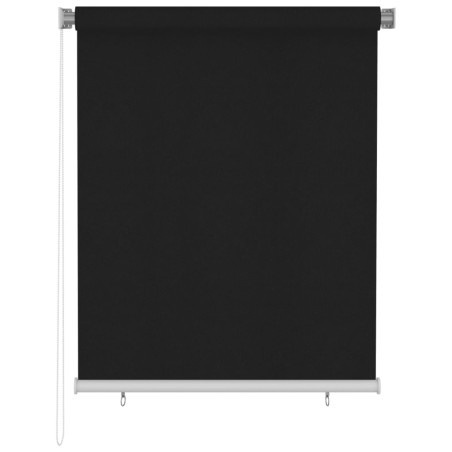 vidaXL Persiana enrollable de exterior 120x140 cm negro