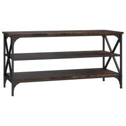vidaXL Mueble para TV madera contrachapada roble ahumado 100x40x50 cm