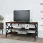 vidaXL Mueble para TV madera contrachapada roble ahumado 100x40x50 cm vidaXL Mueble para TV madera contrachapada roble ahumado 100x40x50 cm