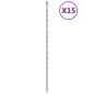 vidaXL Postes de valla 15 unidades acero galvanizado 170 cm vidaXL Postes de valla 15 unidades acero galvanizado 170 cm