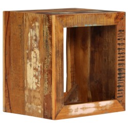 vidaXL Taburete de madera maciza reciclada 40x30x40 cm 