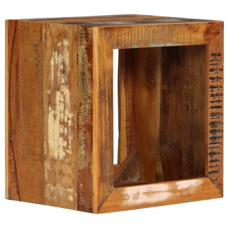 vidaXL Taburete de madera maciza reciclada 40x30x40 cm 
