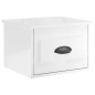 vidaXL Mesitas de noche de pared 2 uds blanco brillante 41,5x36x28 cm vidaXL Mesitas de noche de pared 2 uds blanco brillante 41,5x36x28 cm