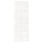 vidaXL Puerta de granero madera maciza pino blanca 80x1,8x214 cm