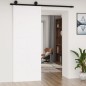 vidaXL Puerta de granero madera maciza pino blanca 80x1,8x214 cm