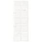 vidaXL Puerta de granero madera maciza pino blanca 80x1,8x214 cm