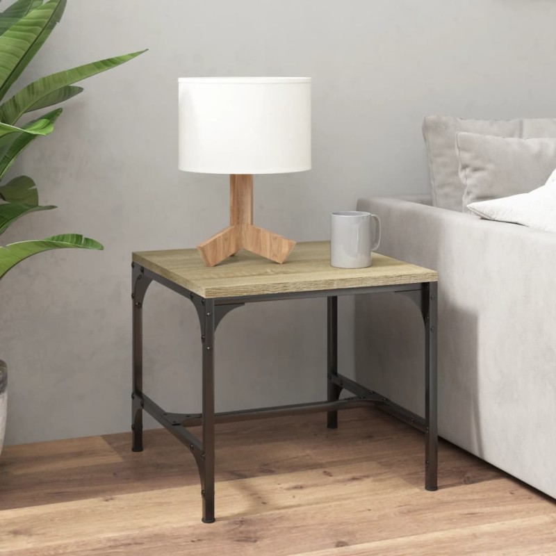 vidaXL Mesa auxiliar madera contrachapada roble Sonoma 40x40x35 cm vidaXL Mesa auxiliar madera contrachapada roble Sonoma 40x40x35 cm