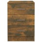 vidaXL Mesita de noche madera contrachapada roble ahumado 38x35x56 cm vidaXL Mesita de noche madera contrachapada roble ahumado 38x35x56 cm